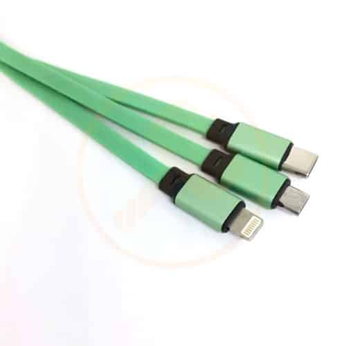 cable verde carrete 3 en 1