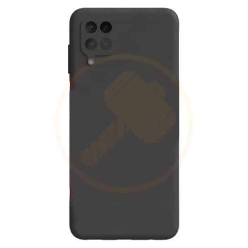 COVER DE SILICONA. SAMSUNG A12. NEGRO